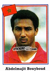 Sticker Abdelmajit Bouyboud - World Cup USA 1994 - Euroflash