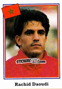 Figurina Rachid Daoudi - World Cup USA 1994 - Euroflash