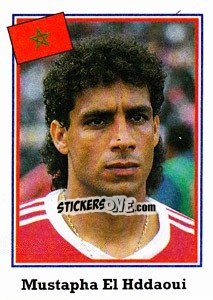 Sticker Mustapha El Hddaoui - World Cup USA 1994 - Euroflash