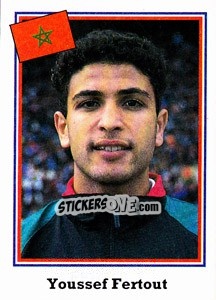 Cromo Youssef Fertout - World Cup USA 1994 - Euroflash