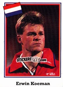 Sticker Erwin Koeman - World Cup USA 1994 - Euroflash