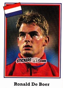 Sticker Ronald De Boer - World Cup USA 1994 - Euroflash