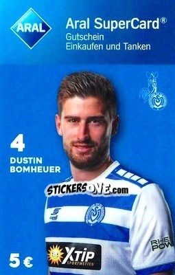 Sticker Dustin Bomheuer - MSV Duisburg 2018-2019 - Aral