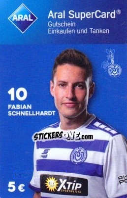 Sticker Fabian Schnellhardt - MSV Duisburg 2018-2019 n. 8 - Aral