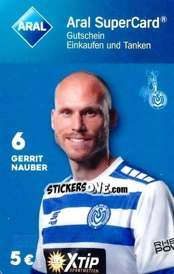 Sticker Gerrit Nauber - MSV Duisburg 2018-2019 n. 6 - Aral