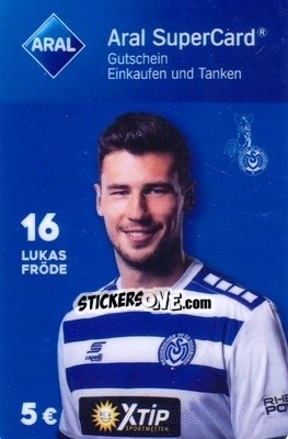 Sticker Lukas Fröde - MSV Duisburg 2018-2019 - Aral