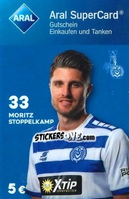 Sticker Moritz Stoppelkamp - MSV Duisburg 2018-2019 - Aral