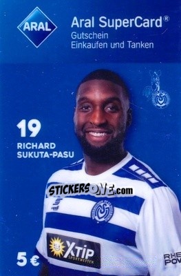 Cromo Richard Sukuta-Pasu - MSV Duisburg 2018-2019 - Aral