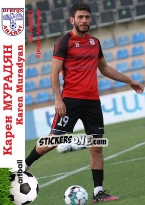 Figurina Karen Muradyan - Armenian Football Legends 2015-2021 n. 43 - Artball