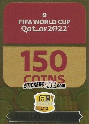 Sticker 150 coins - FIFA World Cup Qatar 2022. Adrenalyn XL n. LE-150 - Panini
