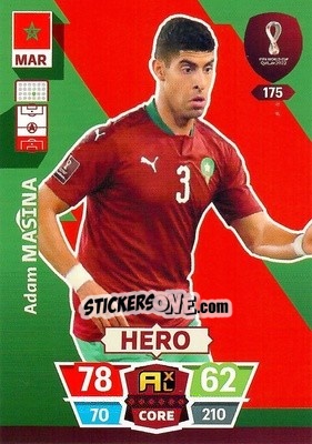 Figurina Adam Masina - FIFA World Cup Qatar 2022. Adrenalyn XL - Panini