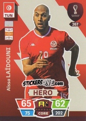 Sticker Aïssa Laïdouni - FIFA World Cup Qatar 2022. Adrenalyn XL n. 267 - Panini