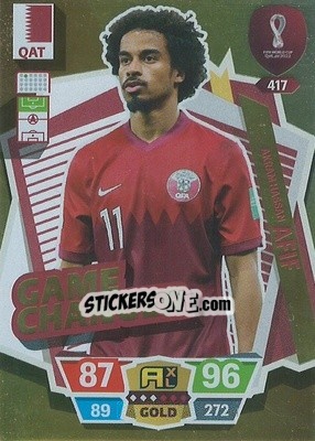 Sticker Akram Hassan Afif - FIFA World Cup Qatar 2022. Adrenalyn XL n. 417 - Panini
