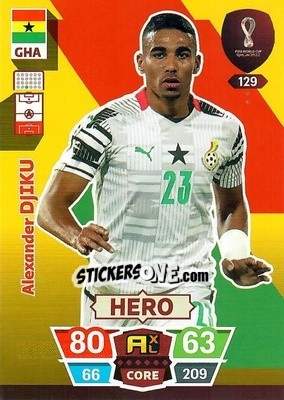 Sticker Alexander Djiku - FIFA World Cup Qatar 2022. Adrenalyn XL n. 129 - Panini