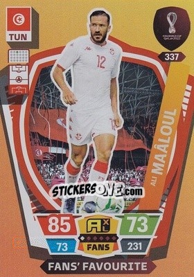 Sticker Ali Maâloul - FIFA World Cup Qatar 2022. Adrenalyn XL n. 337 - Panini