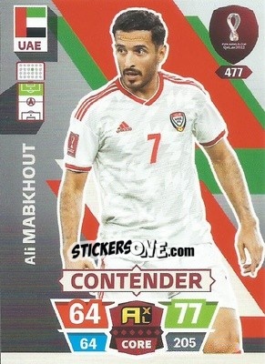 Sticker Ali Mabkhout - FIFA World Cup Qatar 2022. Adrenalyn XL - Panini