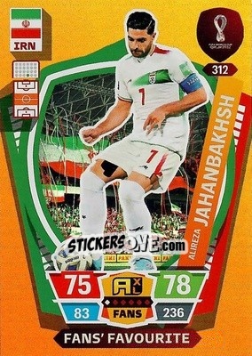 Sticker Alireza Jahanbakhsh - FIFA World Cup Qatar 2022. Adrenalyn XL - Panini