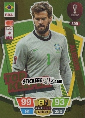 Figurina Alisson - FIFA World Cup Qatar 2022. Adrenalyn XL - Panini