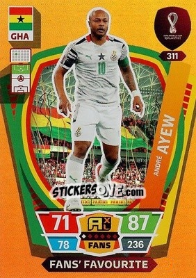 Sticker André Ayew - FIFA World Cup Qatar 2022. Adrenalyn XL n. 311 - Panini