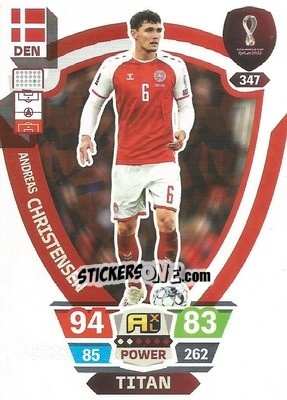 Sticker Andreas Christensen - FIFA World Cup Qatar 2022. Adrenalyn XL n. 347 - Panini