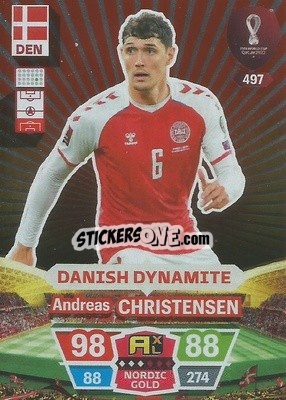 Sticker Andreas Christensen - FIFA World Cup Qatar 2022. Adrenalyn XL - Panini