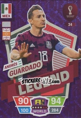 Figurina Andrés Guardado - FIFA World Cup Qatar 2022. Adrenalyn XL - Panini