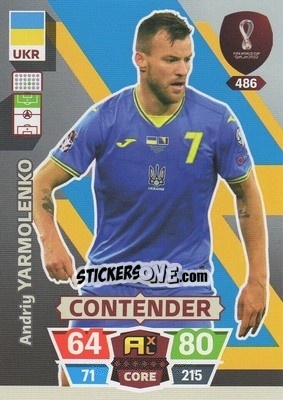 Figurina Andriy Yarmolenko - FIFA World Cup Qatar 2022. Adrenalyn XL - Panini