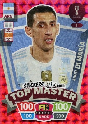 Cromo Ángel Di María - FIFA World Cup Qatar 2022. Adrenalyn XL - Panini