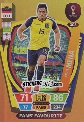 Sticker Ángel Mena - FIFA World Cup Qatar 2022. Adrenalyn XL n. 303 - Panini