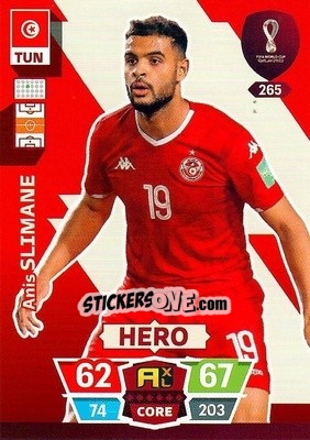 Sticker Anis Slimane - FIFA World Cup Qatar 2022. Adrenalyn XL n. 265 - Panini
