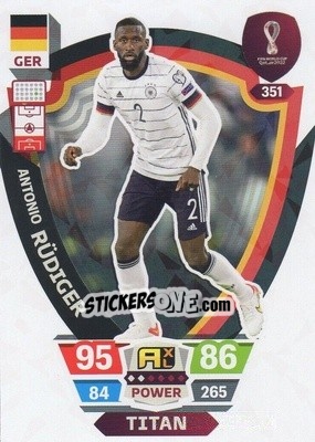 Cromo Antonio Rüdiger - FIFA World Cup Qatar 2022. Adrenalyn XL - Panini