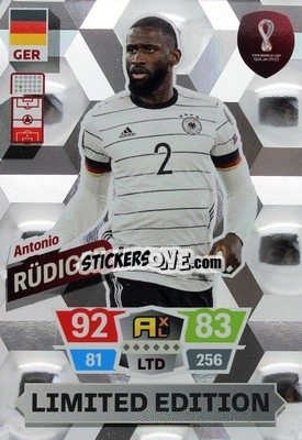 Sticker Antonio Rüdiger - FIFA World Cup Qatar 2022. Adrenalyn XL n. LE-AR - Panini