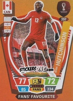 Sticker Atiba Hutchinson - FIFA World Cup Qatar 2022. Adrenalyn XL n. 297 - Panini