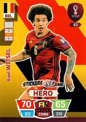 Sticker Axel Witsel - FIFA World Cup Qatar 2022. Adrenalyn XL n. 43 - Panini