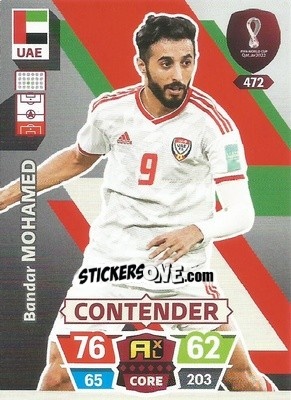 Sticker Bandar Mohamed - FIFA World Cup Qatar 2022. Adrenalyn XL - Panini