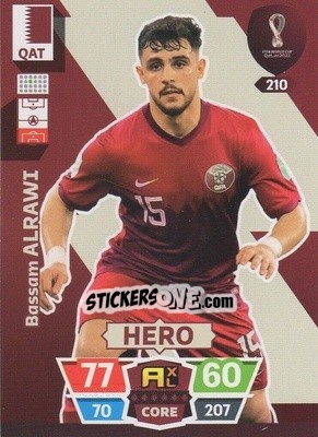 Sticker Bassam Alrawi - FIFA World Cup Qatar 2022. Adrenalyn XL n. 210 - Panini