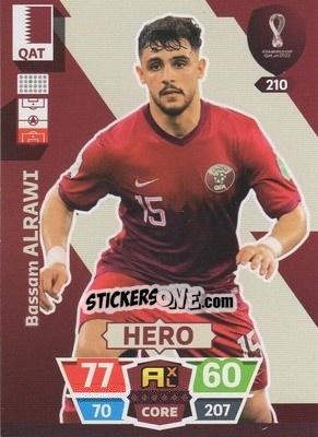 Figurina Bassam Alrawi - FIFA World Cup Qatar 2022. Adrenalyn XL - Panini