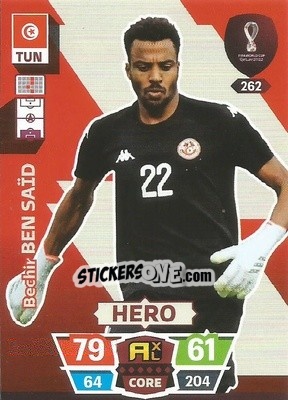 Sticker Bechir Ben Saïd - FIFA World Cup Qatar 2022. Adrenalyn XL n. 262 - Panini