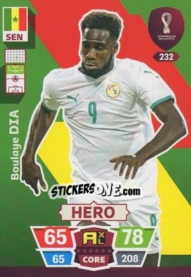 Sticker Boulaye Dia - FIFA World Cup Qatar 2022. Adrenalyn XL - Panini