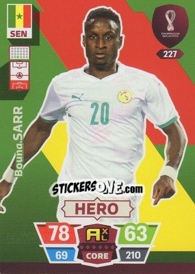 Sticker Bouna Sarr - FIFA World Cup Qatar 2022. Adrenalyn XL n. 227 - Panini