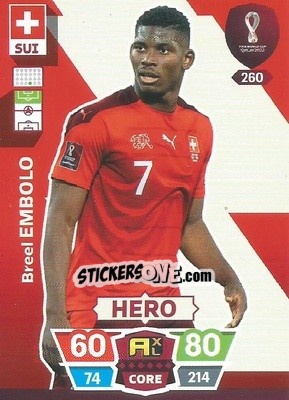 Sticker Breel Embolo - FIFA World Cup Qatar 2022. Adrenalyn XL - Panini