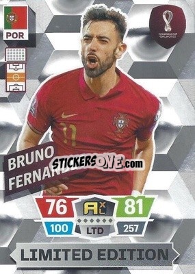 Sticker Bruno Fernandes - FIFA World Cup Qatar 2022. Adrenalyn XL n. LE-BF - Panini