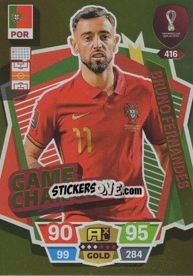 Sticker Bruno Fernandes - FIFA World Cup Qatar 2022. Adrenalyn XL n. 416 - Panini