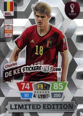 Figurina Charles De Ketelaere - FIFA World Cup Qatar 2022. Adrenalyn XL - Panini