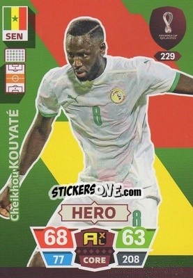 Sticker Cheikhou Kouyaté - FIFA World Cup Qatar 2022. Adrenalyn XL n. 229 - Panini