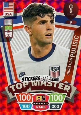 Sticker Christian Pulisic - FIFA World Cup Qatar 2022. Adrenalyn XL - Panini