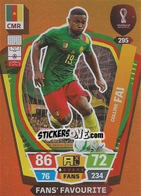 Sticker Collins Fai - FIFA World Cup Qatar 2022. Adrenalyn XL n. 295 - Panini