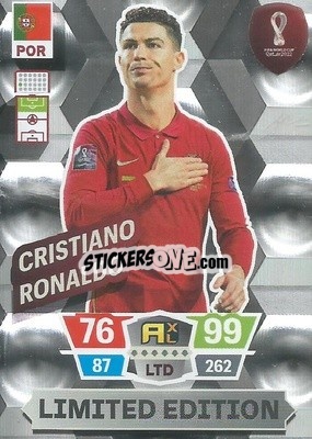 Sticker Cristiano Ronaldo - FIFA World Cup Qatar 2022. Adrenalyn XL n. LE-CR - Panini