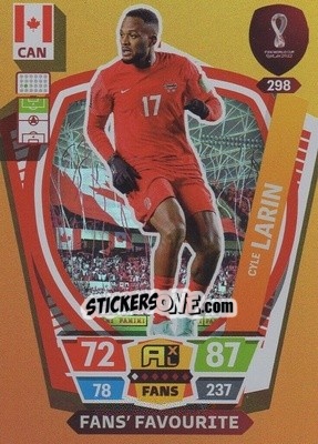 Sticker Cyle Larin - FIFA World Cup Qatar 2022. Adrenalyn XL - Panini