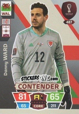 Sticker Danny Ward - FIFA World Cup Qatar 2022. Adrenalyn XL n. 487 - Panini